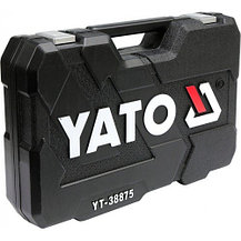 Набор инструмента 1/2", 3/8", 1/4" (126пр.) CrV "Yato" YT-38875, фото 3