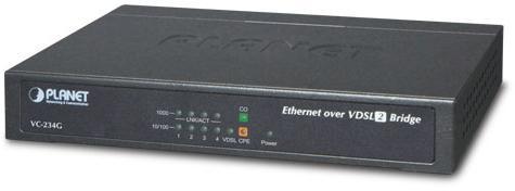 Конвертер Ethernet в VDSL2, внешний БП PLANET VC-234G 4-Port 10/100/1000T Ethernet to VDSL2 Bridge - 30a - фото 1 - id-p207437071