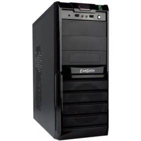 Exegate EX278396RUS Корпус Miditower Exegate XP-329S Black, ATX, XP400, Black,120mm, 2*USB, Audio - фото 1 - id-p207436972