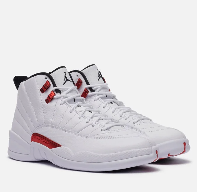 Кроссовки мужские Nike Air Jordan 12 Retro White - фото 2 - id-p207438364