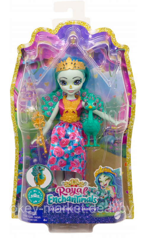 Кукла Mattel Enchantimals Королева Парадайз и Рейнбоу Royal GYJ14 - фото 6 - id-p207438368
