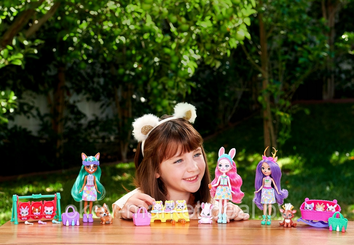 Игровой набор Enchantimals Друзья малыши Кролик Бри и Твист HLK85 - фото 7 - id-p207438411