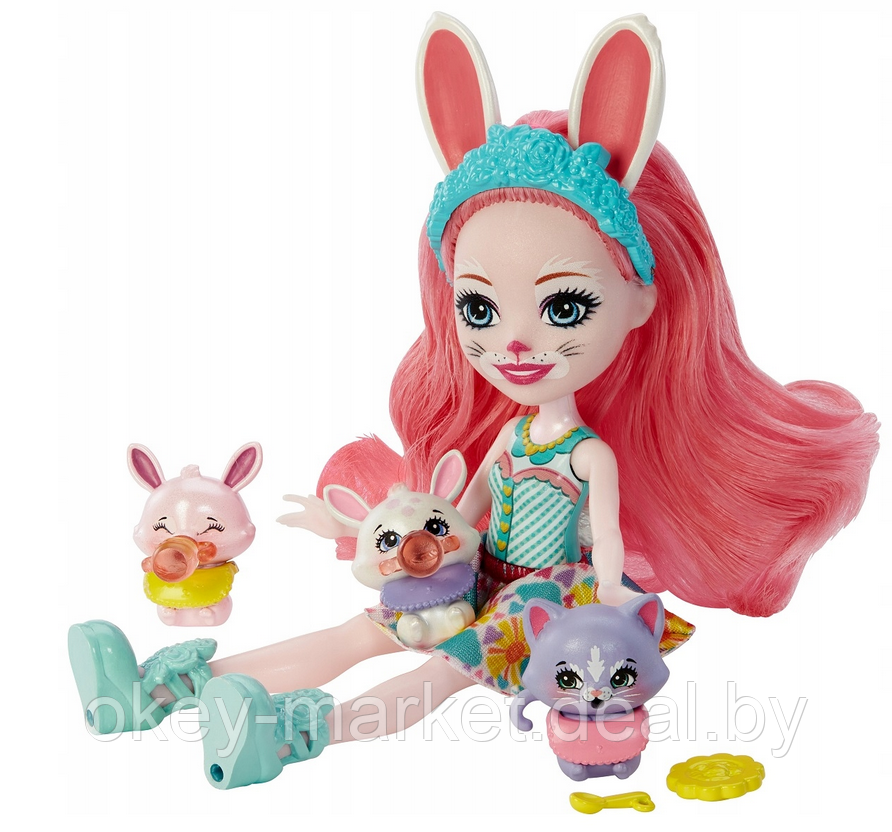 Игровой набор Enchantimals Друзья малыши Кролик Бри и Твист HLK85 - фото 8 - id-p207438411