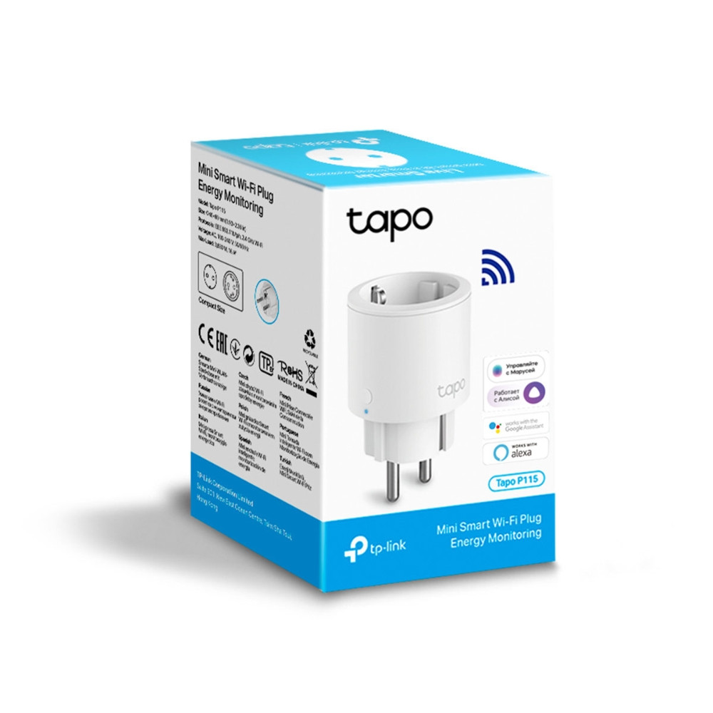 Умная Wi-Fi розетка TP-Link Tapo P115 - фото 2 - id-p207447467