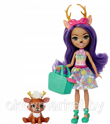 Игровой набор Enchantimals Друзья малыши Danessa Deer HLK84, фото 3