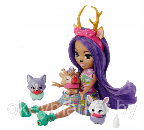 Игровой набор Enchantimals Друзья малыши Danessa Deer HLK84, фото 2