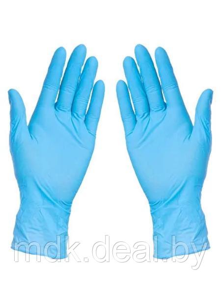 Перчатки медицинские нитриловые голубые Matrix 100шт XL - фото 1 - id-p196333972