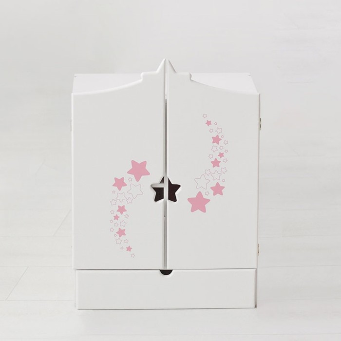 Игрушка детская: шкаф с дизайнерским звёздным принтом (коллекция «Diamond star» белый) - фото 1 - id-p207451390