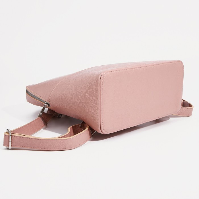 Рюкзак на молнии, цвет розовый - фото 3 - id-p207450826