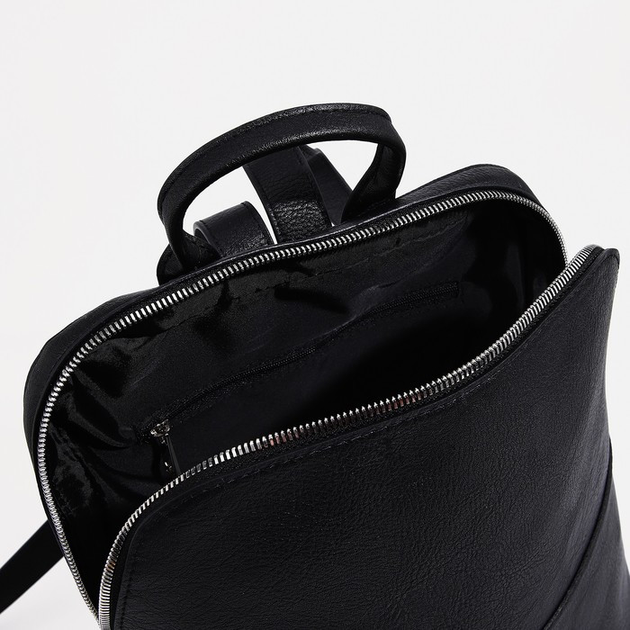 Рюкзак на молнии, цвет чёрный - фото 4 - id-p207450829
