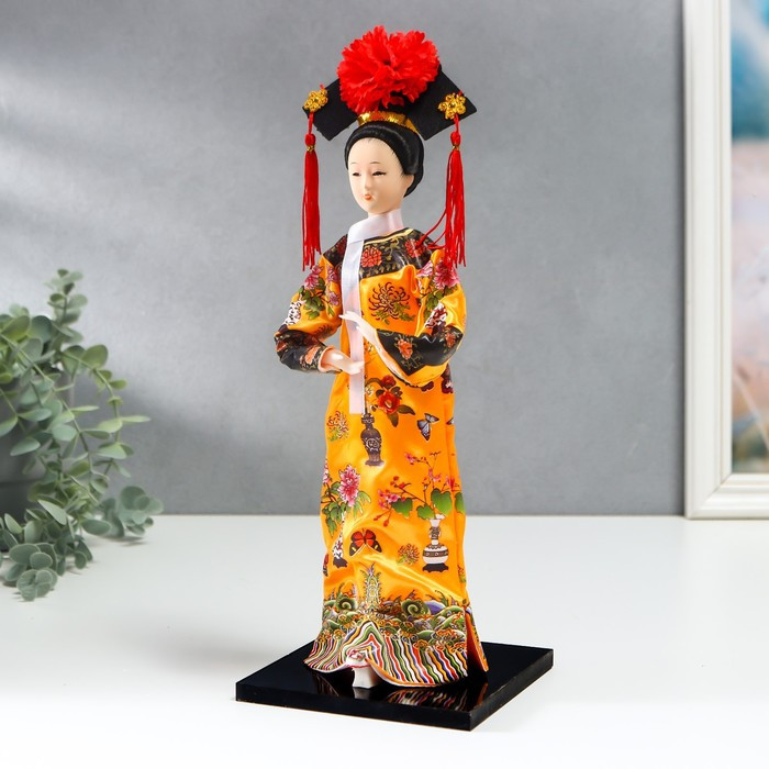 Кукла коллекционная "Китаянка в национальном платье" 32х12,5х12,5 см - фото 2 - id-p207451405