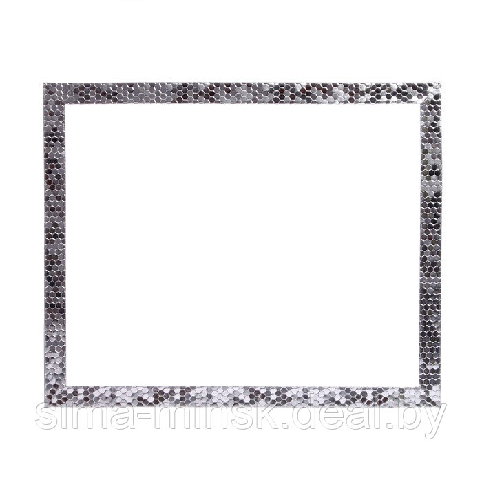 Рама для картин (зеркал) 40 х 50 х 2.7 см, пластиковая, Calligrata 651628, серебро