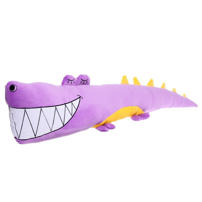 Мягкая игрушка-подушка «Крокодил», 90 см, цвет фиолетовый - фото 1 - id-p207453687