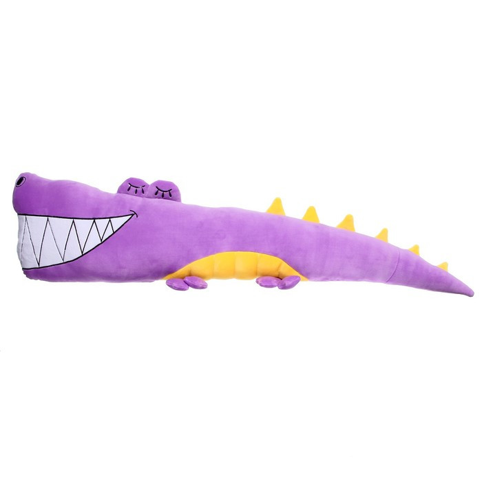 Мягкая игрушка-подушка «Крокодил», 90 см, цвет фиолетовый - фото 2 - id-p207453687