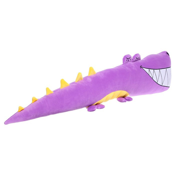 Мягкая игрушка-подушка «Крокодил», 90 см, цвет фиолетовый - фото 3 - id-p207453687