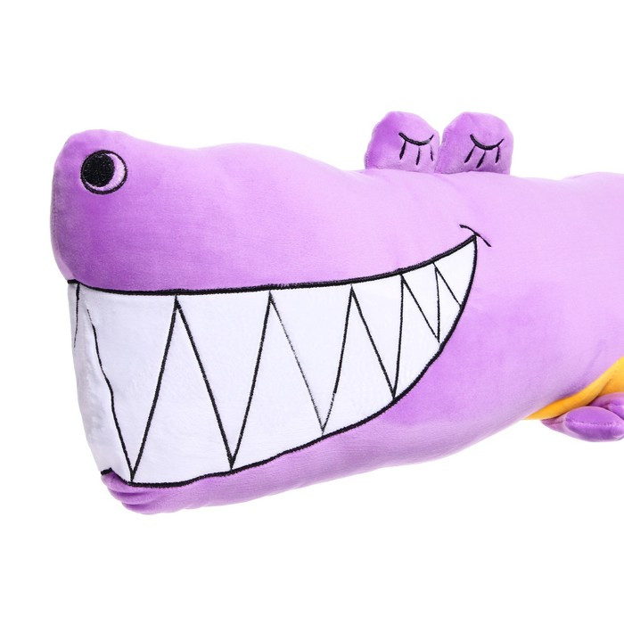 Мягкая игрушка-подушка «Крокодил», 90 см, цвет фиолетовый - фото 4 - id-p207453687