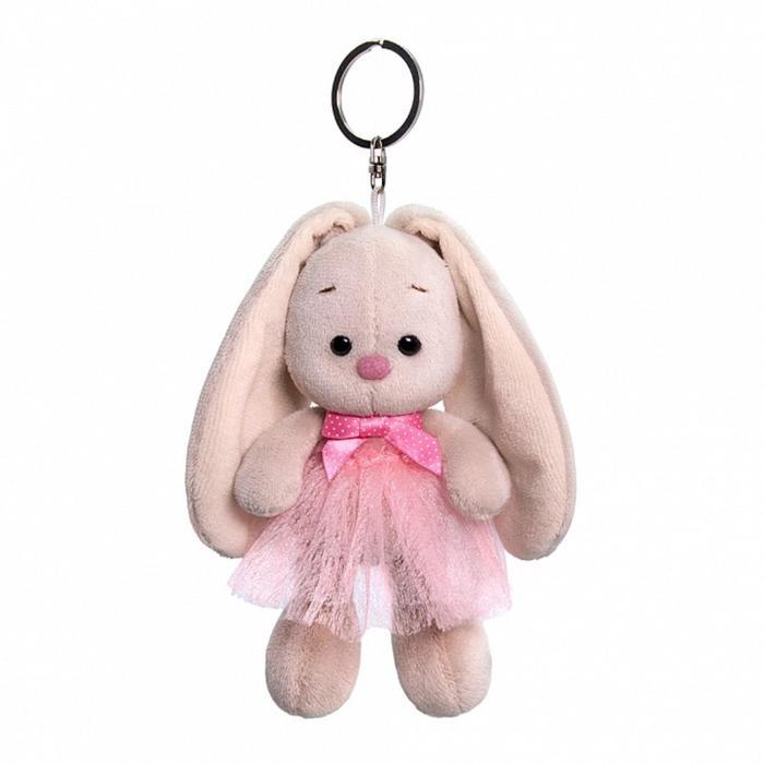 Мягкая игрушка-брелок «Зайка Ми в розовой юбке и с бантиком», 14 см - фото 1 - id-p207453695