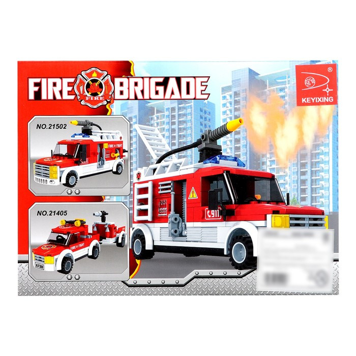 Конструктор Пожарная бригада «Машина», 210 деталей - фото 3 - id-p207451896