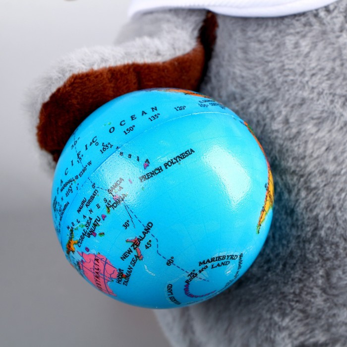 Мягкая игрушка «Совушка с глобусом», цвет серый - фото 5 - id-p207454151