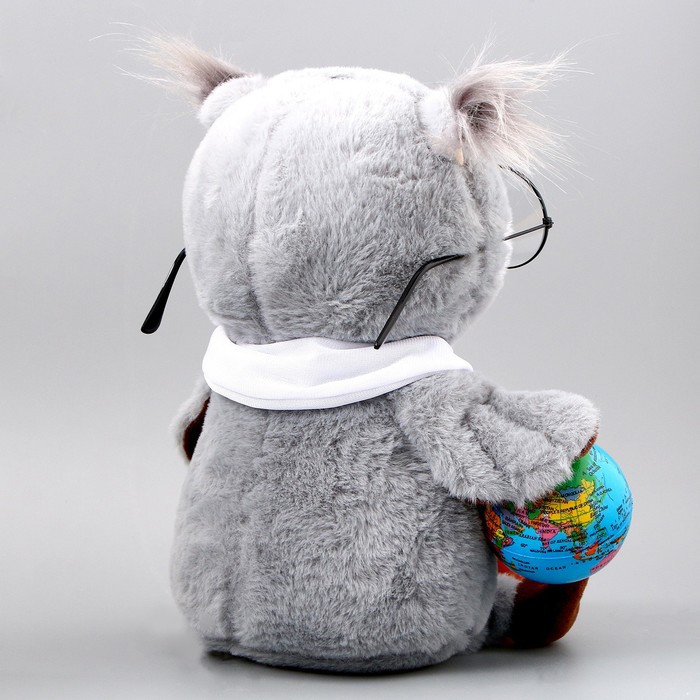 Мягкая игрушка «Совушка с глобусом», цвет серый - фото 4 - id-p207454151