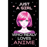 Скетчбук. Just A Girl Who Loves Anime. 13,8х21,2 см, 96 страниц