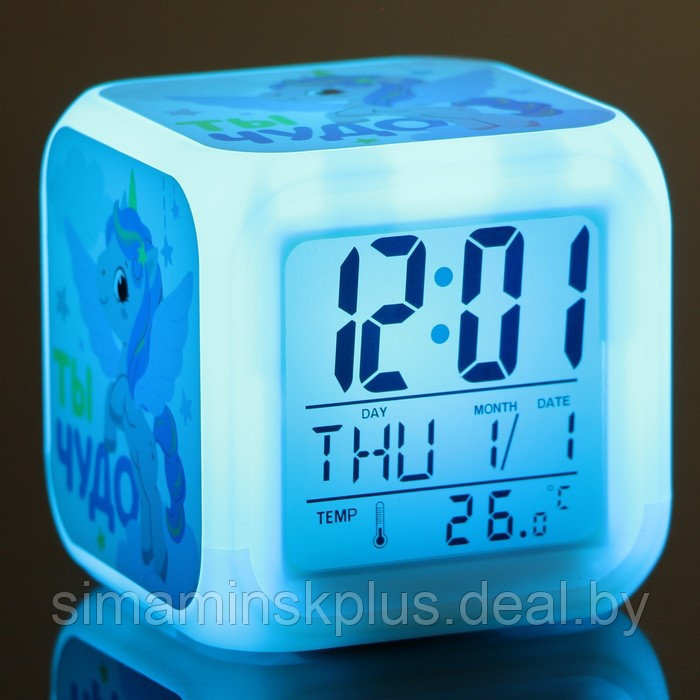 Электронные часы-будильник «Ты чудо», с подсветкой - фото 8 - id-p207452262
