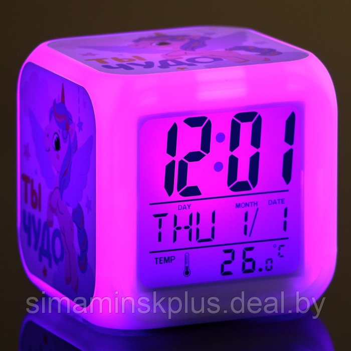 Электронные часы-будильник «Ты чудо», с подсветкой - фото 9 - id-p207452262