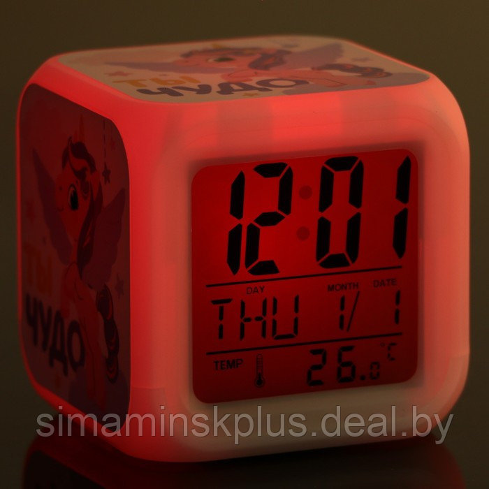 Электронные часы-будильник «Ты чудо», с подсветкой - фото 10 - id-p207452262