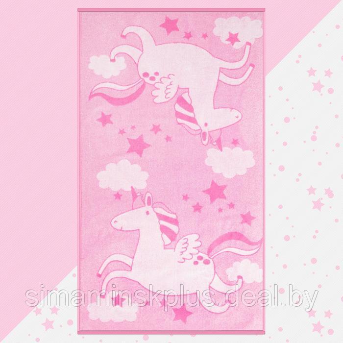 Полотенце махровое "Этель" Pink Unicorn, 70х130 см, 100% хлопок, 420гр/м2 - фото 1 - id-p207451686