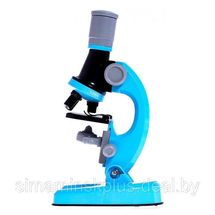 Микроскоп детский «Юный ботаник» кратность х100, х400, х1200, голубой, подсветка - фото 3 - id-p207453970