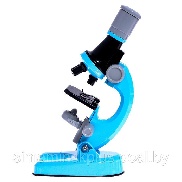 Микроскоп детский «Юный ботаник» кратность х100, х400, х1200, голубой, подсветка - фото 4 - id-p207453970