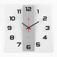 Часы настенные, серия: Интерьер, "Полоса", плавный ход, 35 х 35 см