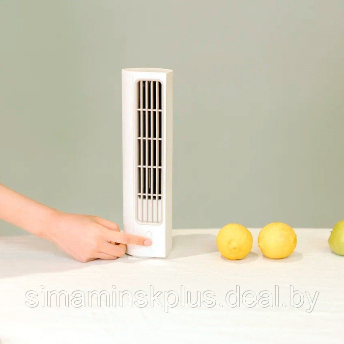 Вентилятор Xiaomi SOLOVE Tower Fan 3000mAh 3 Speed, портативный, 10 Вт, 3 режима, бежевый - фото 2 - id-p207452279