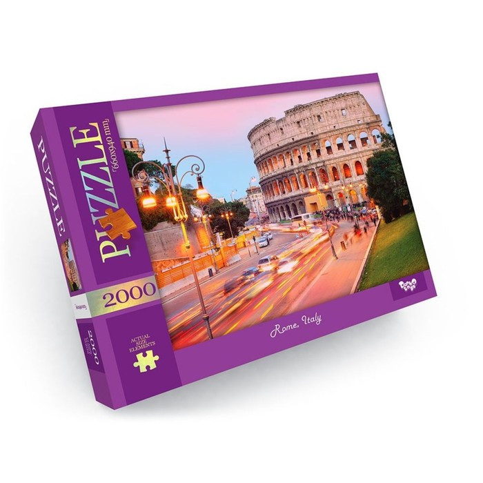 Пазлы картонные «Италия. Рим», 2000 элементов - фото 1 - id-p207460726