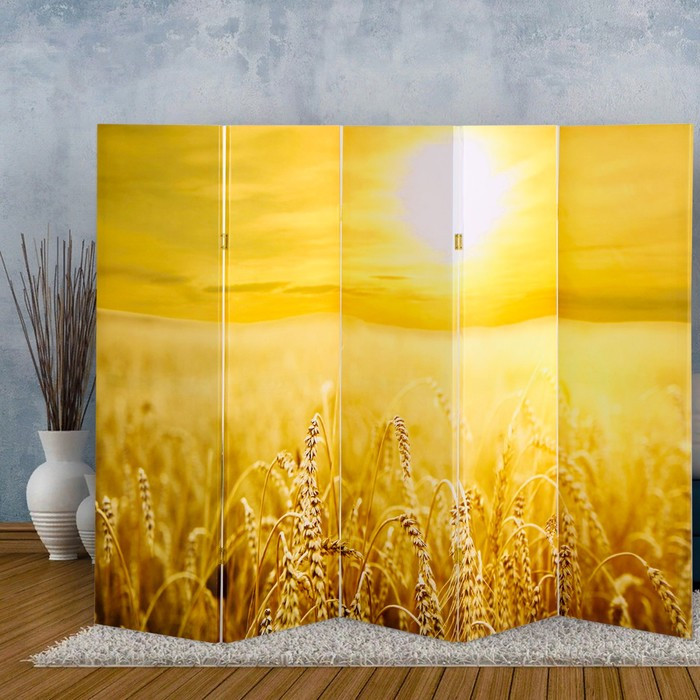 Ширма "Пшеничное поле", 250 х 160 см - фото 1 - id-p207459106