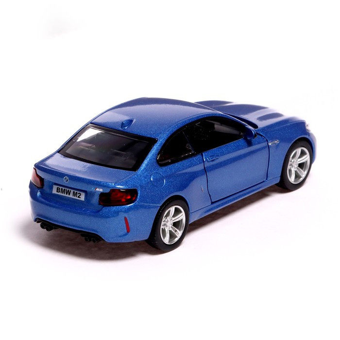 Машина металлическая BMW M2 COUPE, 1:32, инерция, открываются двери, цвет синий - фото 3 - id-p207459321