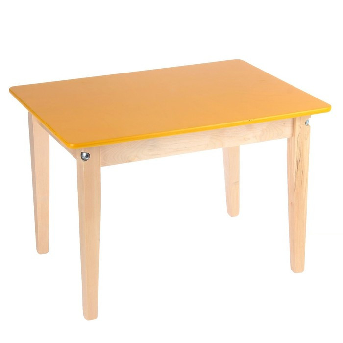 Стол детский №1 (Н=400) (600х450), желтый - фото 1 - id-p207456906