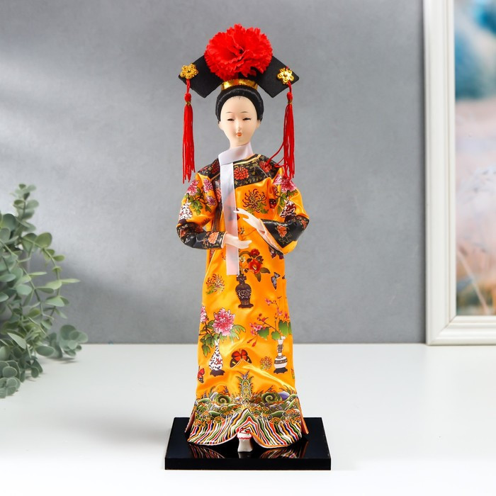 Кукла коллекционная "Китаянка в национальном платье" 32х12,5х12,5 см - фото 1 - id-p207459138