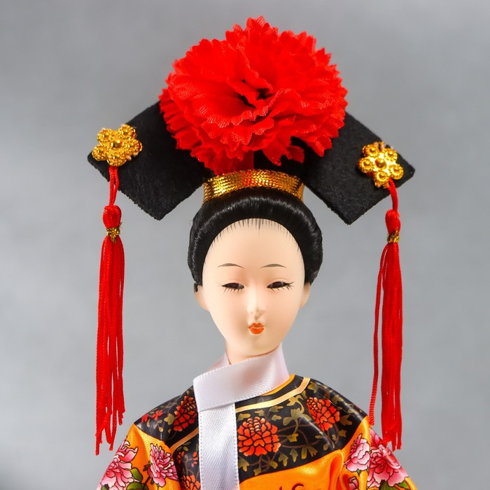 Кукла коллекционная "Китаянка в национальном платье" 32х12,5х12,5 см - фото 5 - id-p207459138