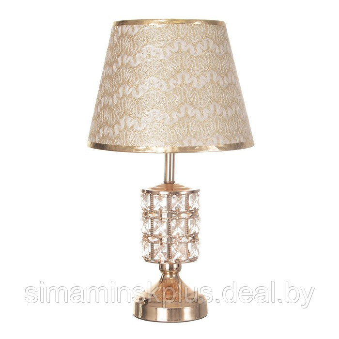 Настольная лампа с подсветкой 16680/1 E27 40Вт золото - фото 7 - id-p207463823