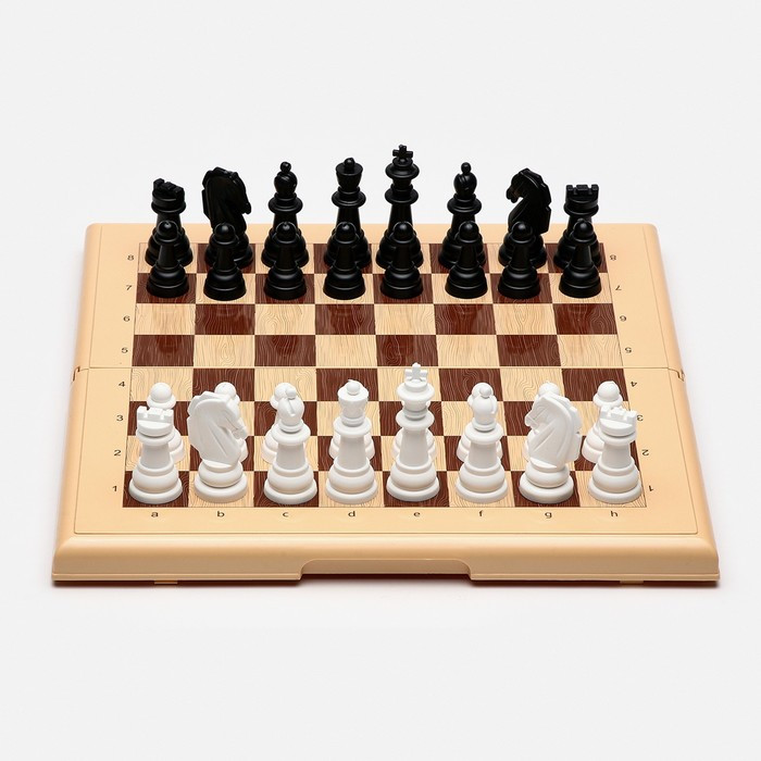 Настольная игра 3 в 1: шашки, шахматы, нарды, поле 32 х 32 см - фото 2 - id-p207459962