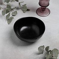 Салатник фарфоровый Magistro "Pietra lunare", 0,78 л, d=16 см, цвет чёрный
