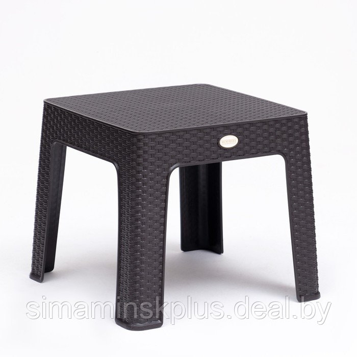 Кофейный столик "Ротанг" 44 х 44 х 41 см, темно-коричневый - фото 3 - id-p207466400