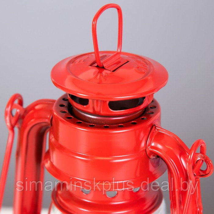 Керосиновая лампа декоративная красный 9,5х12,5х19 см - фото 5 - id-p207463867