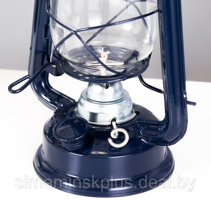 Керосиновая лампа декоративная синий 11.5*15*25 см - фото 6 - id-p207463869