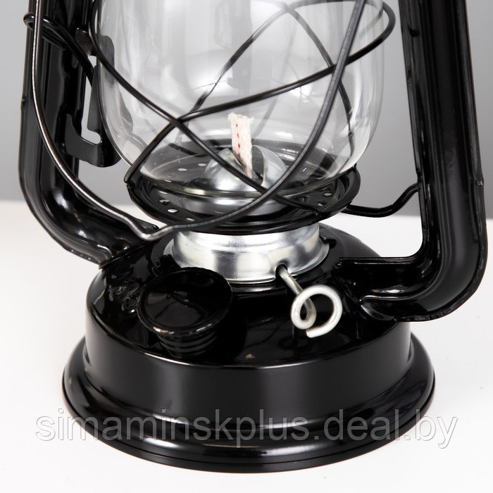 Керосиновая лампа декоративная черный 11,5х15х25 см - фото 4 - id-p207463870