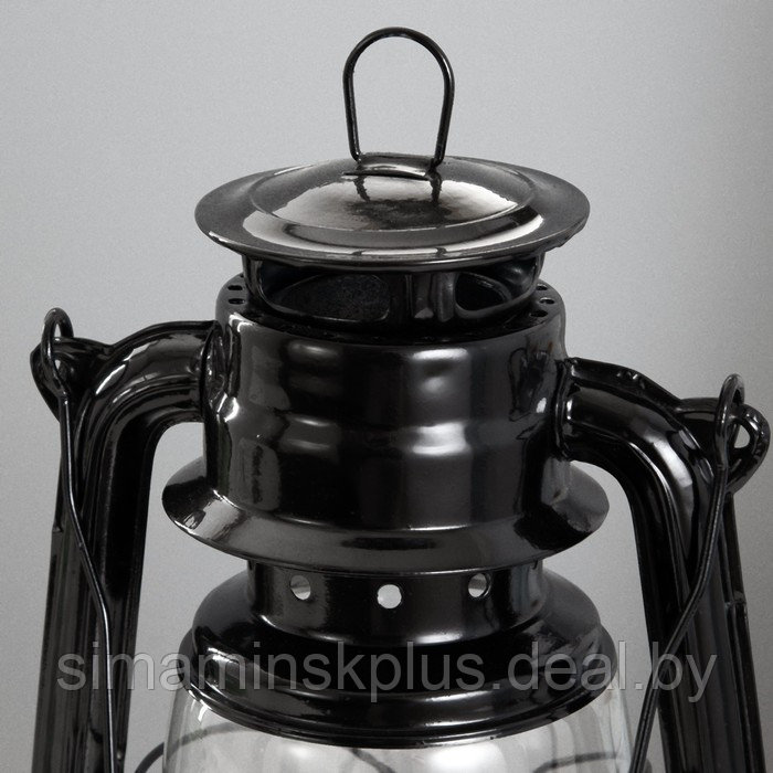 Керосиновая лампа декоративная черный 14х18х27,5 см - фото 4 - id-p207463871
