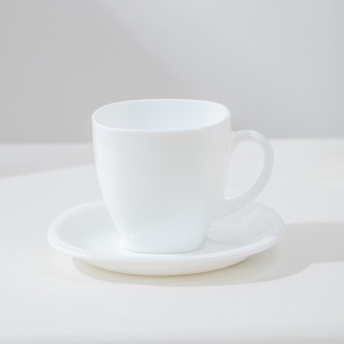 Сервиз чайный Luminarc Carine, 220 мл, стеклокерамика, 6 персон, цвет белый - фото 2 - id-p207465507