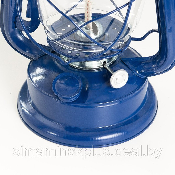 Керосиновая лампа декоративная синий 14х18х27,5 см - фото 3 - id-p207463873
