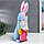 Кукла интерьерная "Гном в шапке с зайчьими ушами, с мешком" голубой 40х14 см, фото 2
